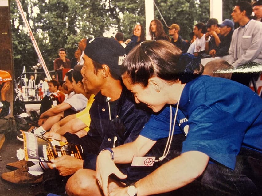 Gabrielle Denis au contest de Lausanne en 1996