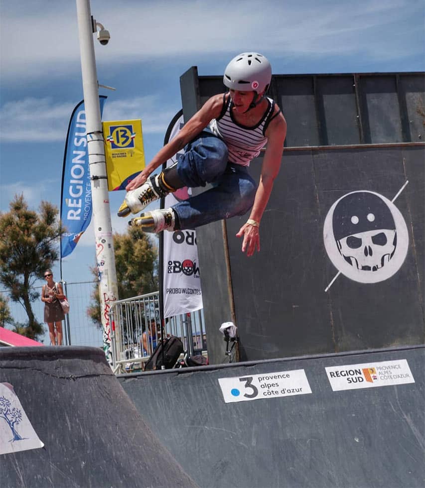Gabrielle Denis en safety Grab - Pro Bowl Contest 2021