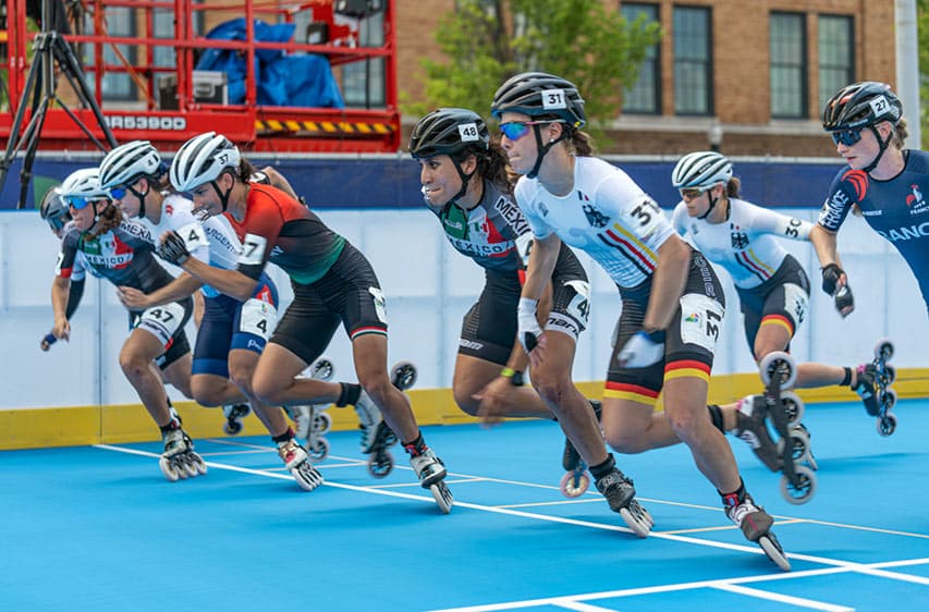 Départ de course de Larissa Gaiser aux World Games 2022