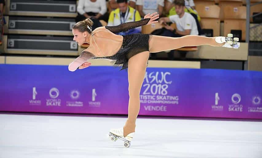 Ludivine Malle aux Championnats du Monde de roller artistique 2018