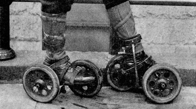 Le patin à roulettes : considéré comme moyen de transport&#8230; en 1917 !