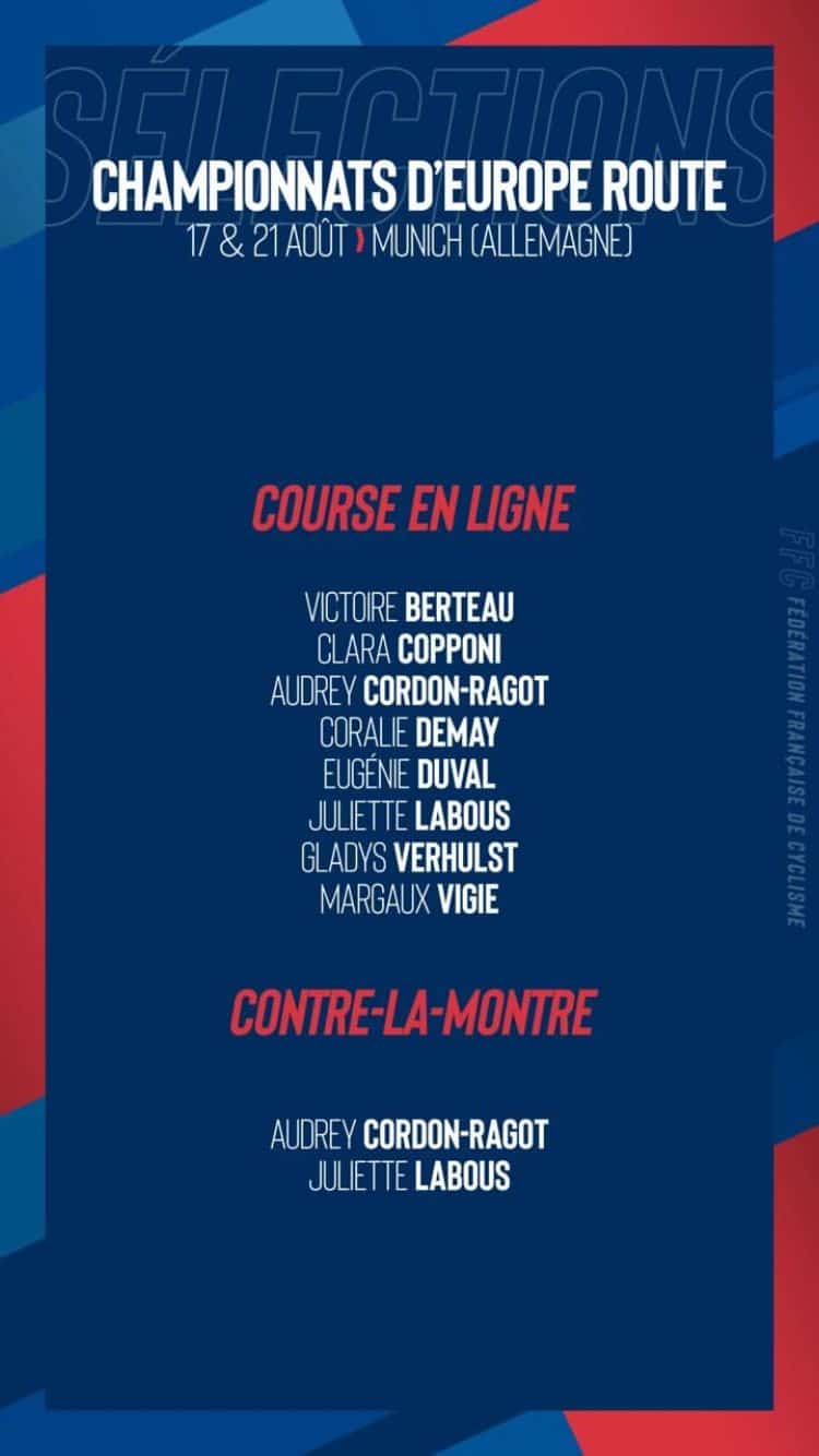 Margaux Vigie au Championnat d'Europe Route 2022