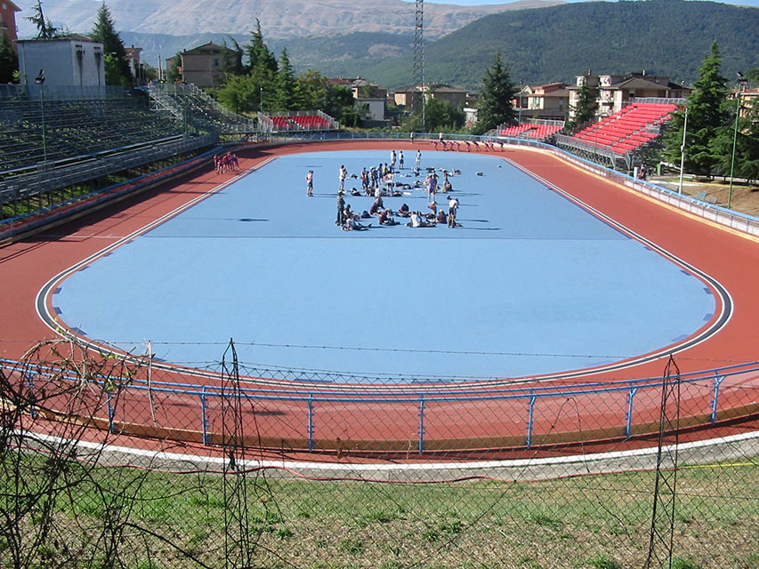 Piste de roller course de l'Aquila (Italie)