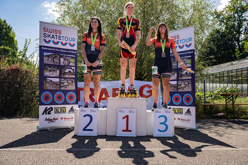 Podium femmes du Mitelland Rollt 2022