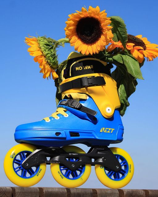 Powerslide Next No War avec ses tournesols dans la tige
