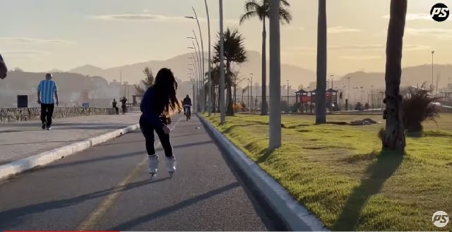Session roller freeride avec Nicoly Machado (team Powerslide)
