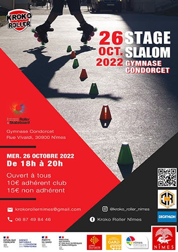 Stage de roller slalom 2022 à Nîmes (30)
