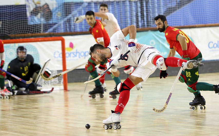 Match France - Portugal au championnat du monde de rink hockey senior homme 2022