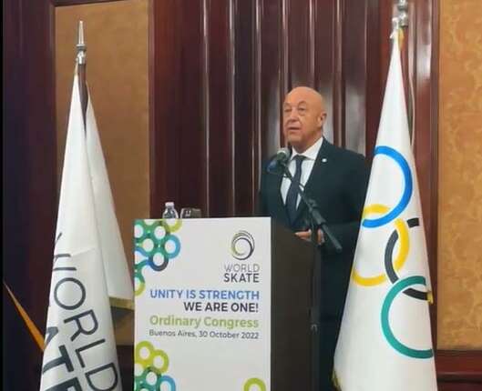 Sabatino Aracu, président de la World Skate, annonce le pays hôte des World SKate Games 2024