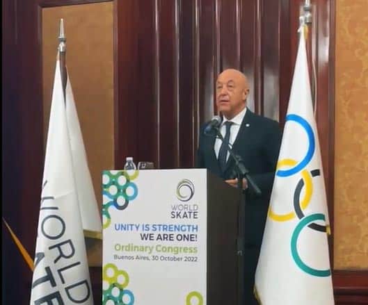 Sabatino Aracu, président de la World Skate, annonce le pays hôte des World SKate Games 2024