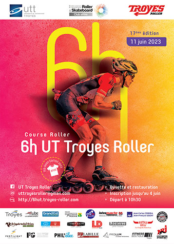 Résultats des 6 heures de l&rsquo;UT Troyes roller 2023