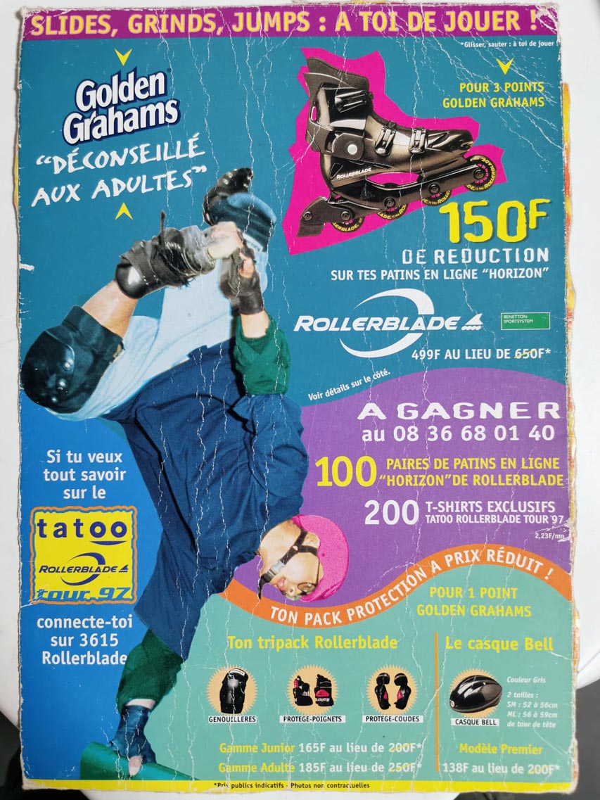 Publicité pour Golden Grahams avec Manu Locus