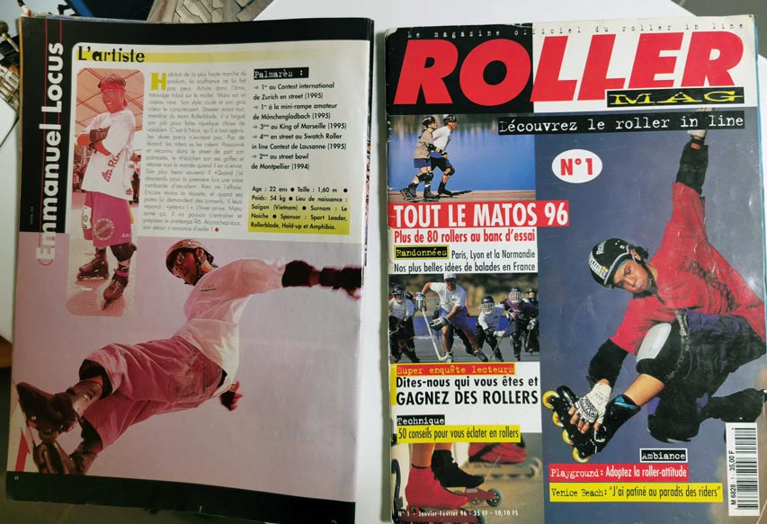 Premier magazine de roller - photographe : Vincent Lycki