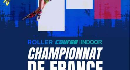 Affiche du Championnat de France Indoor roller course 2023