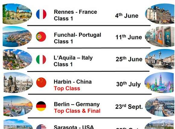 Calendrier de la World Inline Cup 2023