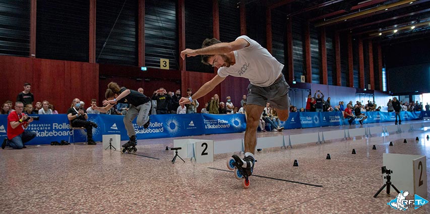 Oscar Briex en slalom vitesse en 2021 - photo : RFTV