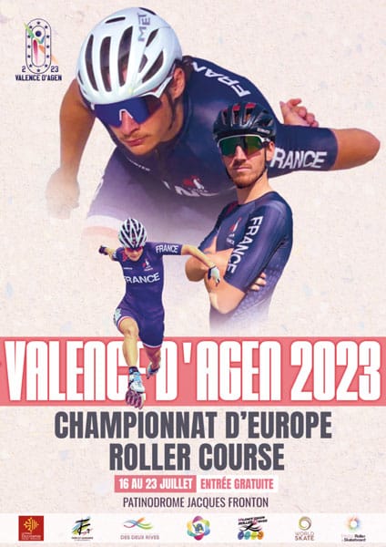Championnat d’Europe roller course 2023 à Valence d’Agen (82)