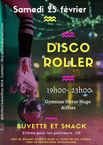 Soirée roller disco 2023 du Roller Club Aiffres (79)