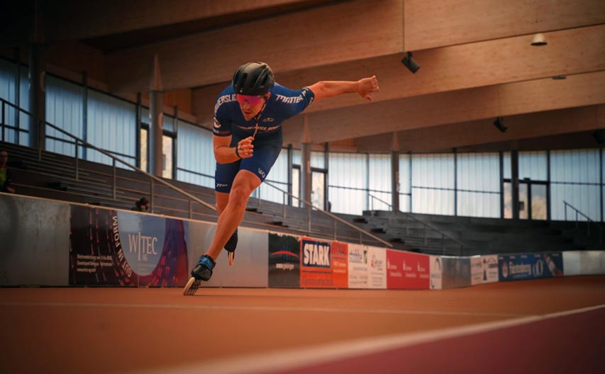 Entraînement du team Powerslide Racing 2023 à l'Arena Geisingen
