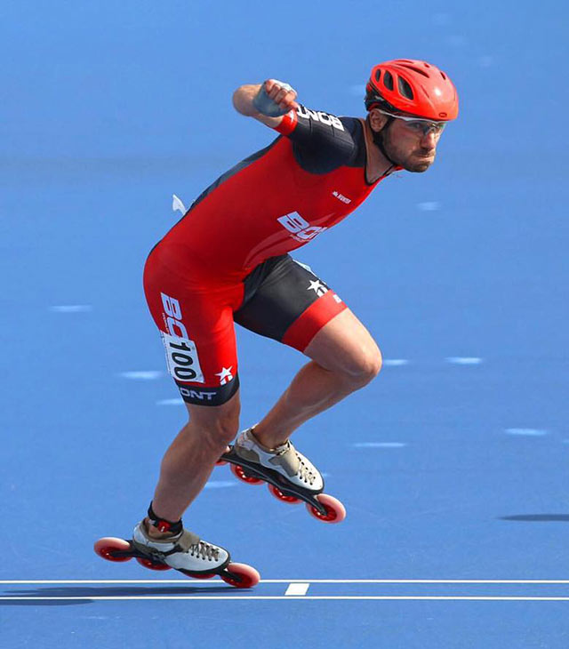 Gwendal Le Pivert en tenue Bont en 2016