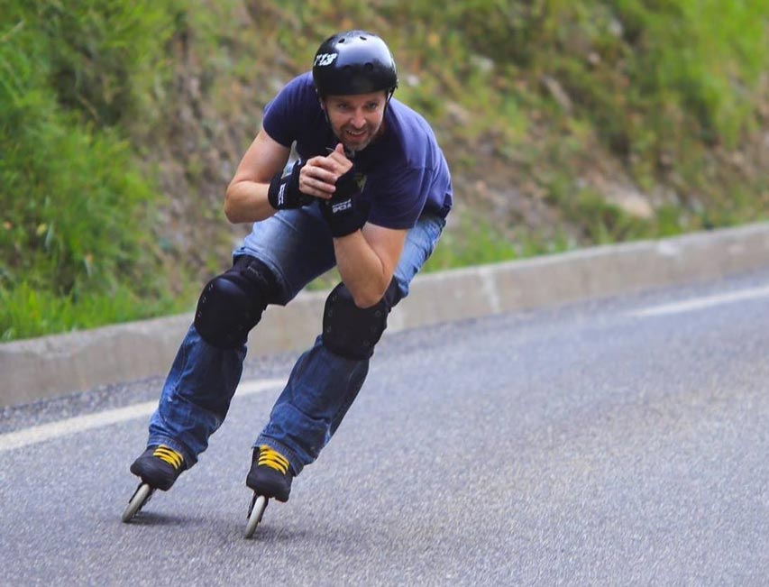 1ère manche Championnat France roller Descente 2005 à Plouha (22)