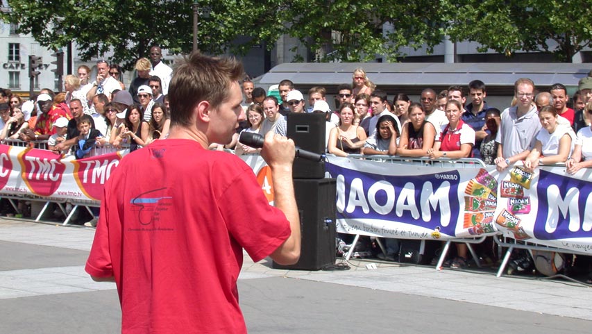Luc Bourdin au Roller Tour Paris 2002