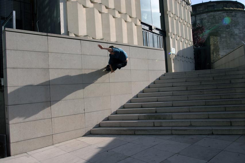 Luc Bourdin en wall-ride en 2006