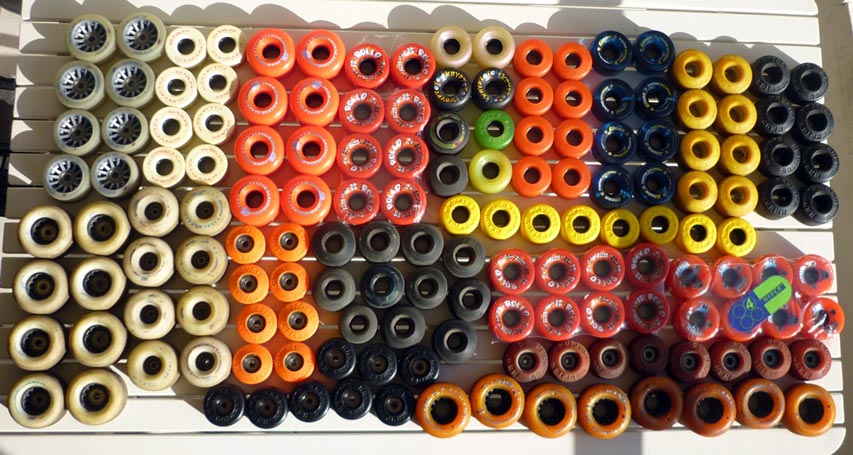 Collection de roues de roller quad