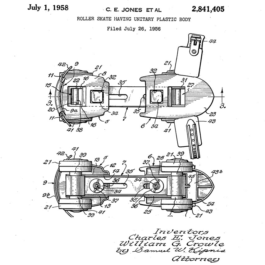Brevet de la Manning Manufacturating Corporation du 1 juillet 1958