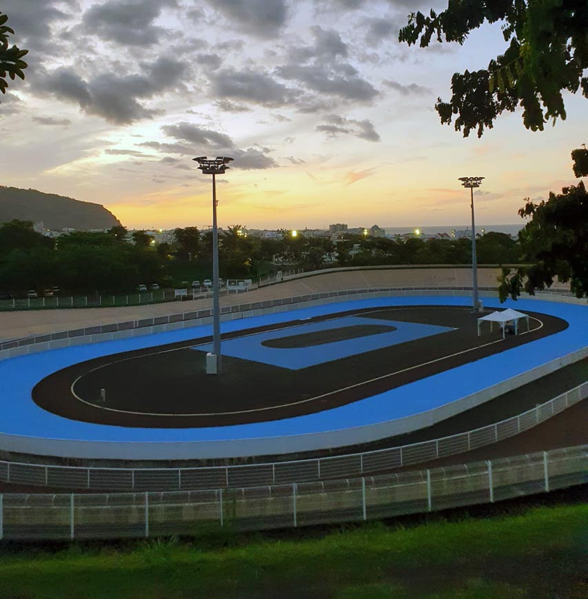 La piste de roller course de Saint-Denis avec son nouveau revêtement Vesmaco