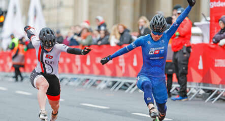 Arrivée serrée pour les femmes au semi-marathon roller de Berlin 2023