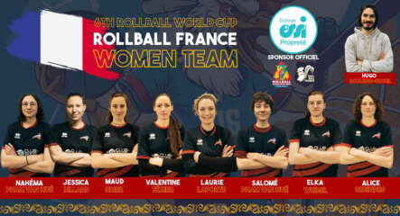 Equipe femme pour la Coupe du Monde de Rollball 2023