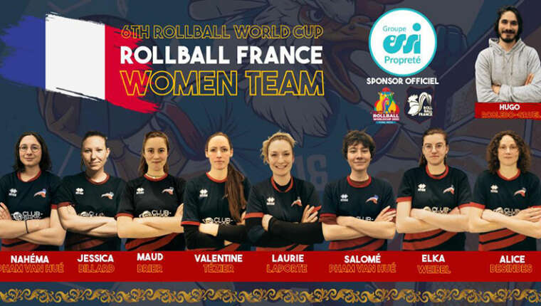 Equipe femme pour la Coupe du Monde de Rollball 2023
