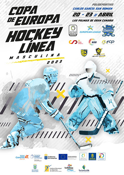 Affiche de la Coupe d'Europe de roller hockey 2023