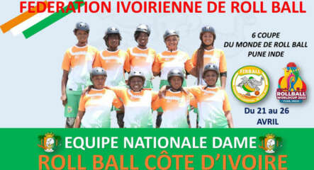 Equipe femmes de Roll Ball de la Côte d'Ivoire en 2023