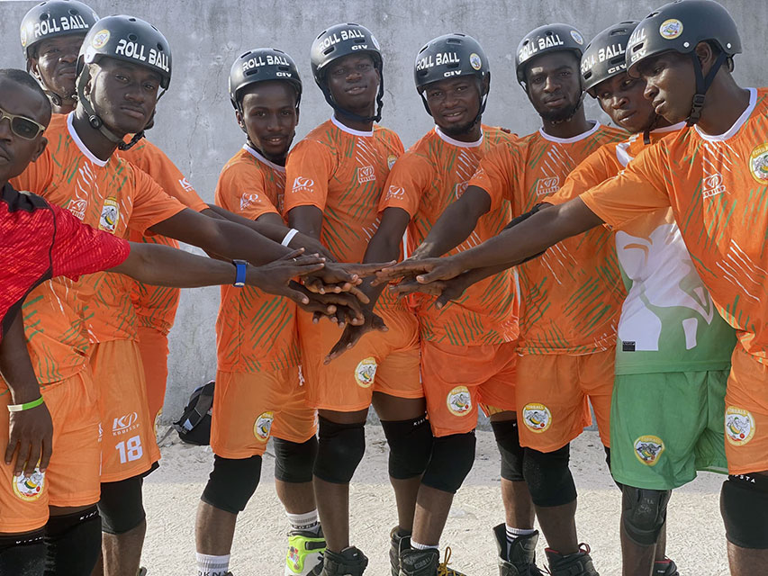 Equipe hommes de Roll Ball de la Côte d'Ivoire en 2023