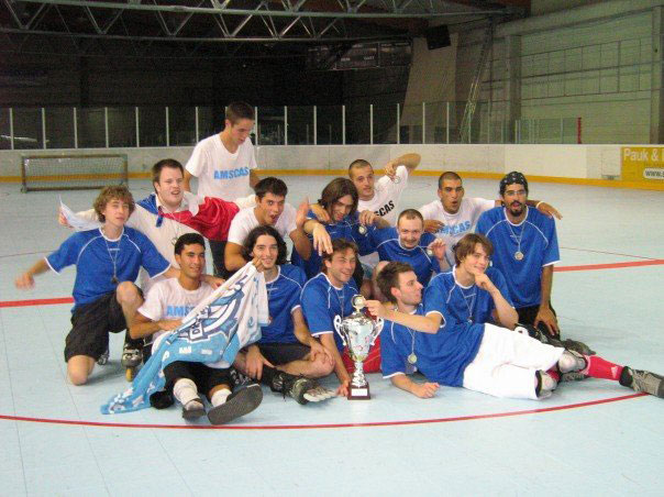 L'équipe de roller soccer vainqueure de la Coupe du Monde