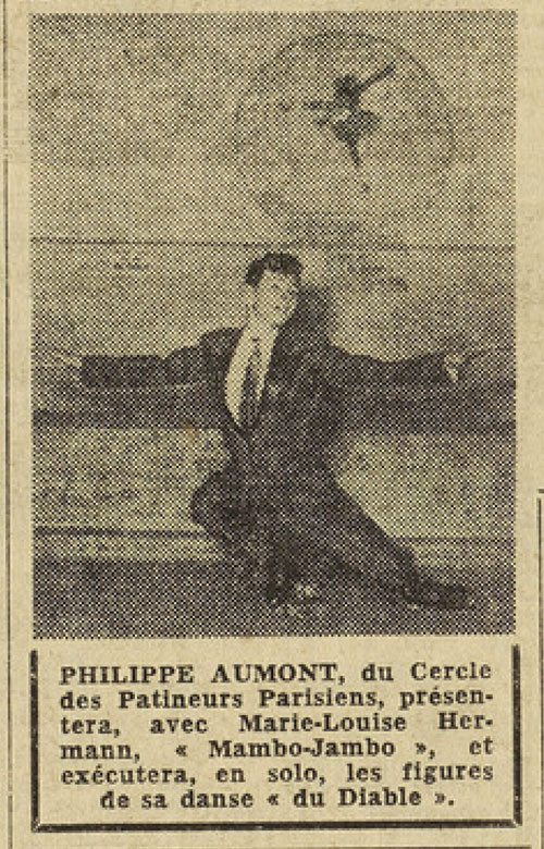Philippe Aumont, membre du Cercle des Patineurs de Paris