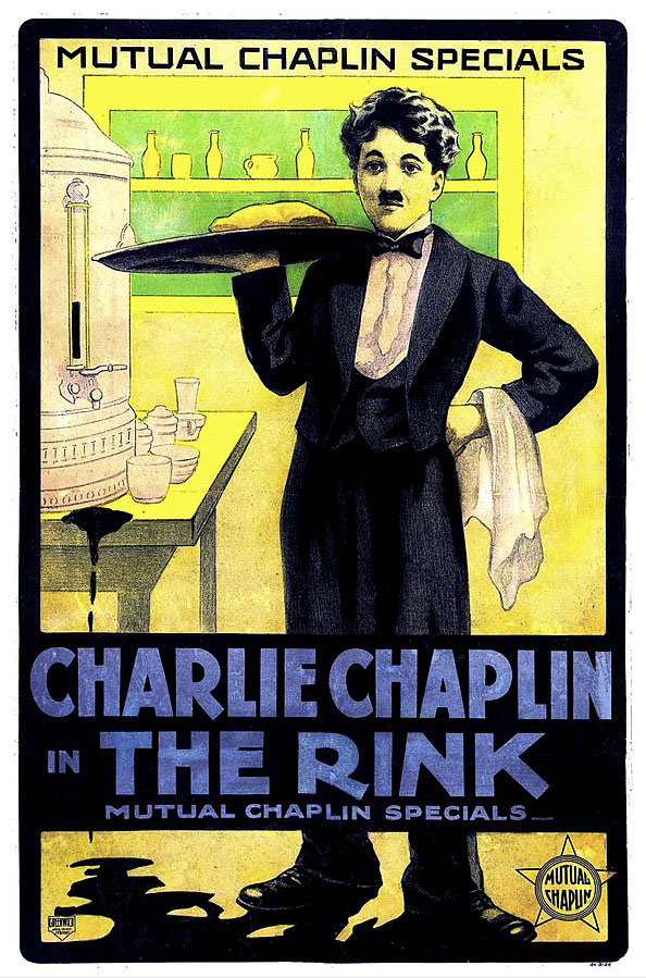Affiche du film "The Rink" (1916) avec Charlie Chaplin