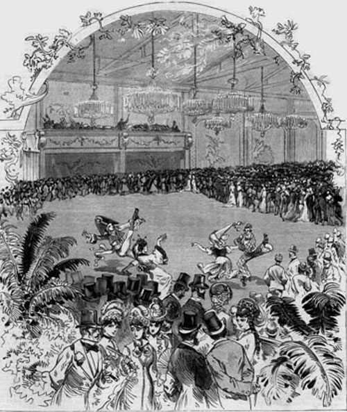 Une fête au Skating Palais en 1877