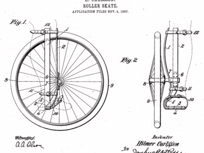 Le brevet de patin-cycle monoroue de Carlsson