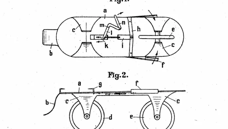 Le brevet de patin aluminium de Carl Haas (Suisse)