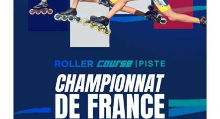 Affiche Championnat de France Piste de roller course 2023 à Coulaines (72)