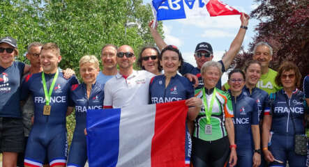 L'équipe de France au championnat d'Europe master de marathon roller 2023