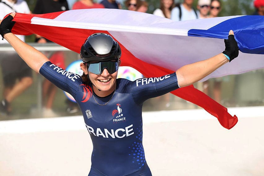 Mathilde Pedronno, championne d'Europe du 200 m sur piste en 2023