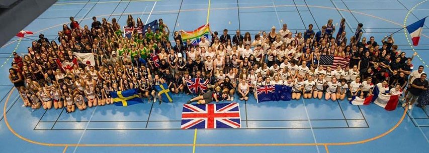 Participants de la Coupe du Monde de roller derby Junior 2023