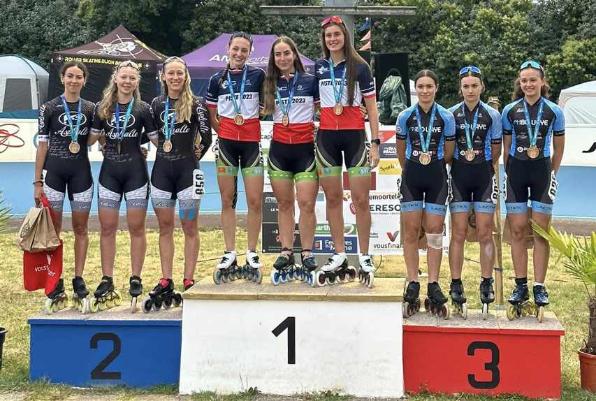 Résultats des relais Championnat France piste roller course 2023