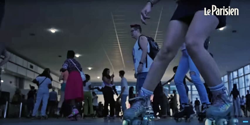 L&rsquo;ancien campus de Sorbonne-Nouvelle en mode roller disco !