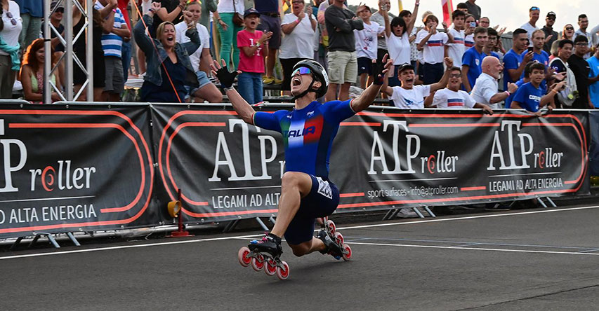 Duccio Marsili, champion du monde de roller course 2023 du tour sur route