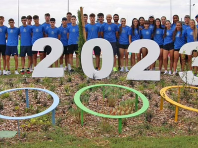 L&rsquo;équipe d&rsquo;Espagne de roller course au mondial 2023